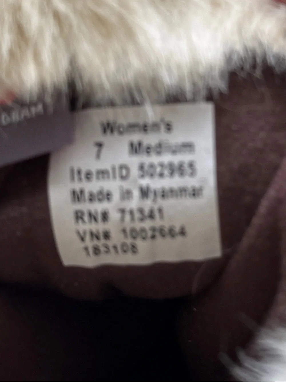 L.L. Bean Burgundy and Gray Faux-Fur Lace-Up Winter Boots